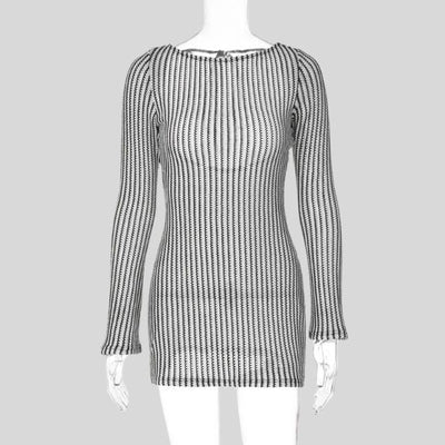 Bodycon-Kleid mit quadratischem Ausschnitt