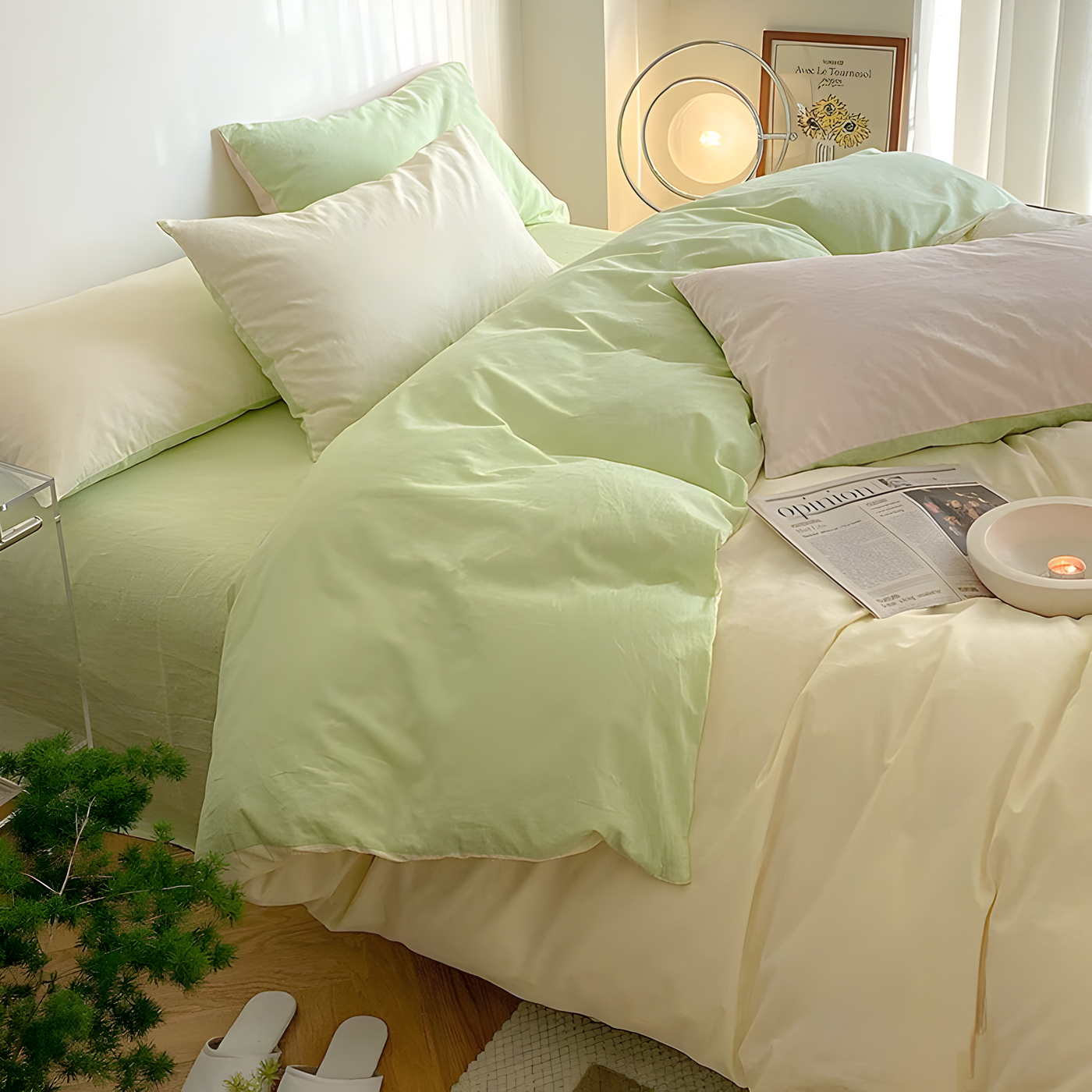 SunriseDream Set - Weich Duo Farbig Bettwaren-Set