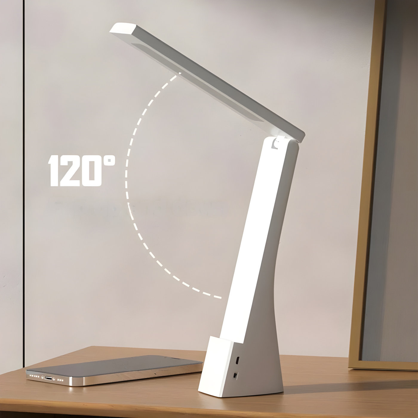 SmartGlow Lampe - Zusammenklappbare, Aufladen LED-Schreibtischlampe