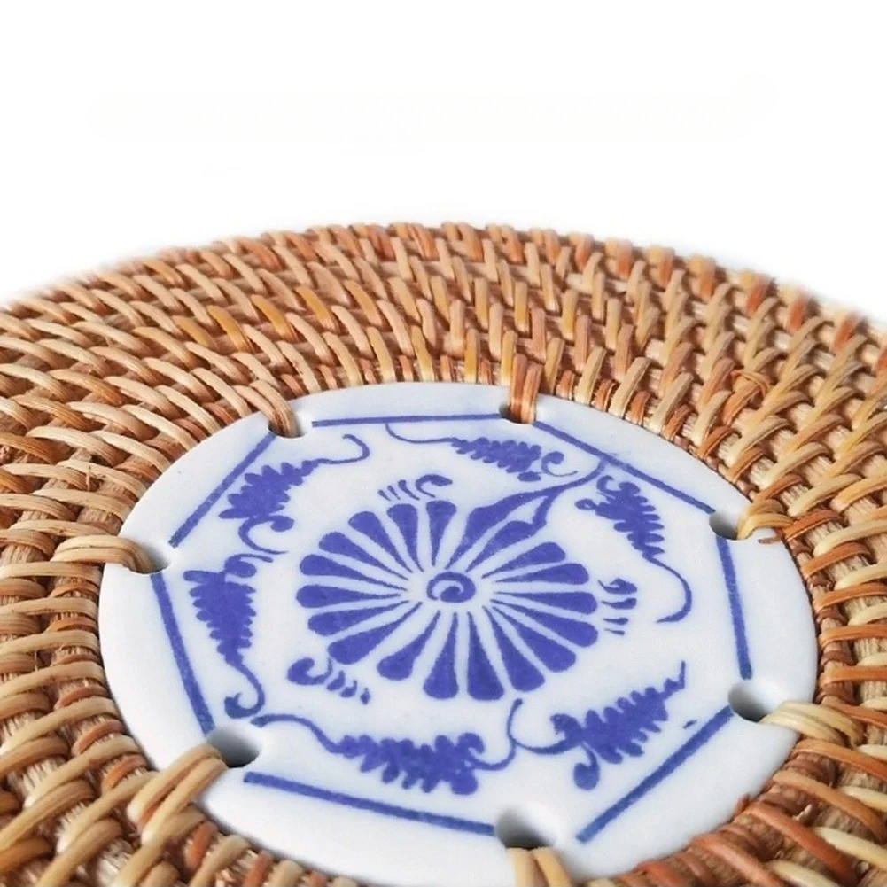 WeaveBreeze Basket - Handgeflochtene Rattan-Aufbewahrungsbox mit LED