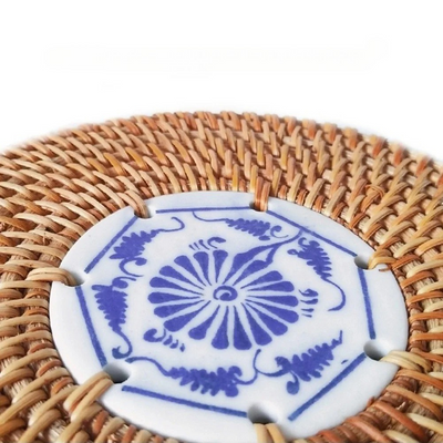 WeaveBreeze Basket - Handgeflochtene Rattan-Aufbewahrungsbox mit LED