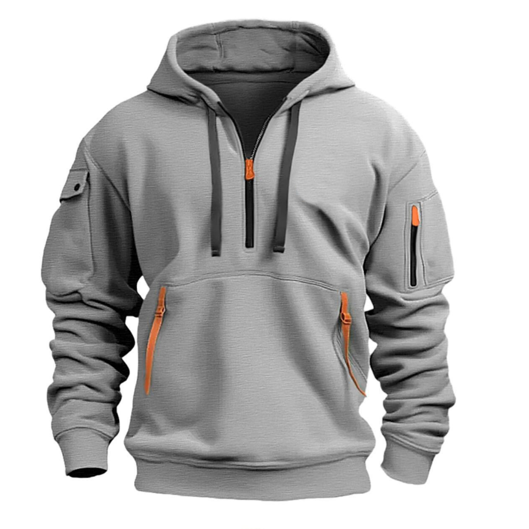 Urbaner Hoodie mit Halbzip für Stilbewusste