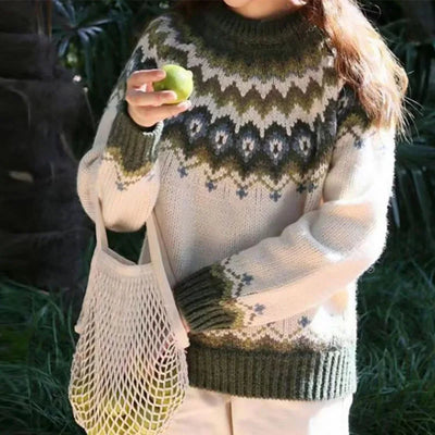 Valeria | Zeitloser Eleganter Vintage Strickpullover