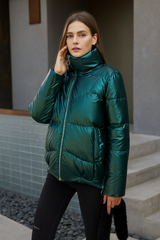 Julia - Moderne und bequeme Winterjacke in Grün