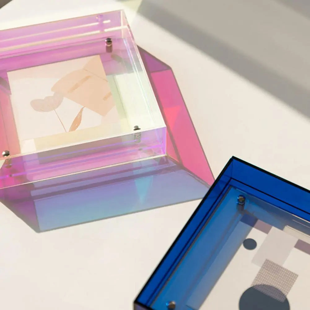 Vibrant Colored Acrylic Photo Frame – Auffällige Wohnkultur