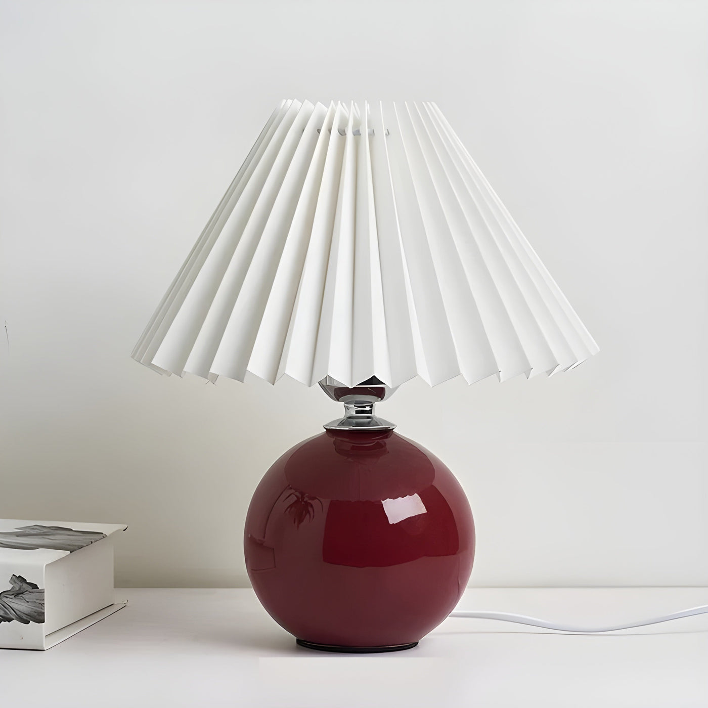 LumiPleat Lampe – Vintage Falten-Tischlampe