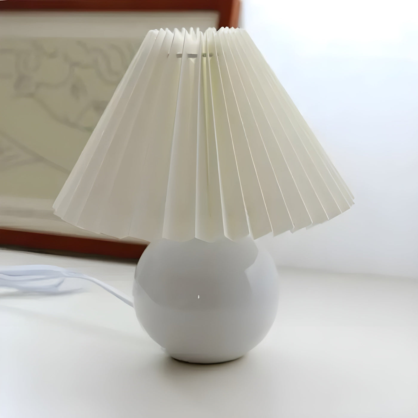 LumiPleat Lampe – Vintage Falten-Tischlampe
