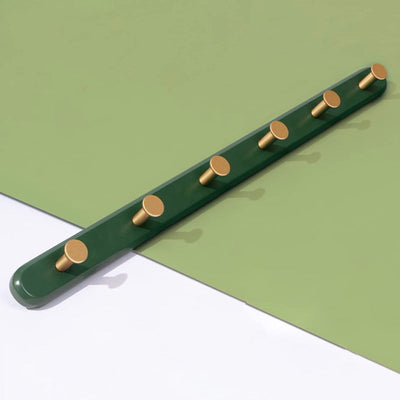 Vintage Grüner Wandgarderobe mit Haken