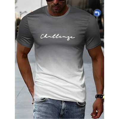 Josiah - Bedrucktes T-Shirt mit Farbverlauf für Herren