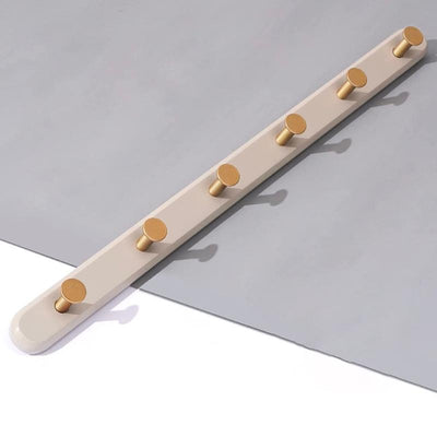 Vintage Taupe Wandgarderobe mit Haken