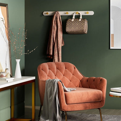 Vintage Taupe Wandgarderobe mit Haken