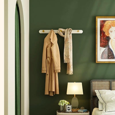 Vintage Taupe Wandgarderobe mit Haken