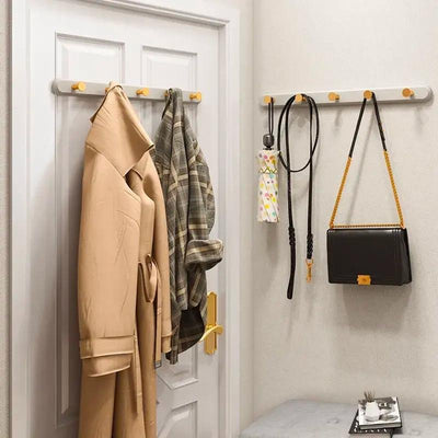 Vintage Taupe Wandgarderobe mit Haken