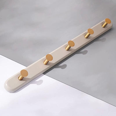 Vintage Taupe Wandgarderobe mit Haken