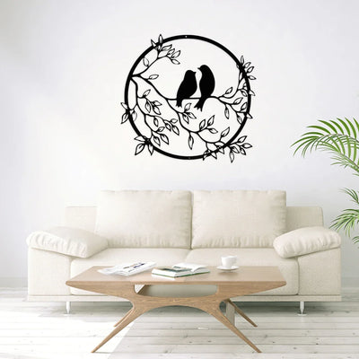 Vögel auf Ast Wandkunst