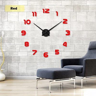 Vollformat 3D Acryl Wanduhr für das Wohnzimmer
