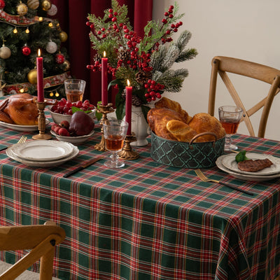 Weihnachtsfeier Traditionelle Schottische Karos Tischdecke