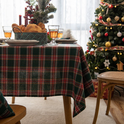 Weihnachtsfeier Traditionelle Schottische Karos Tischdecke