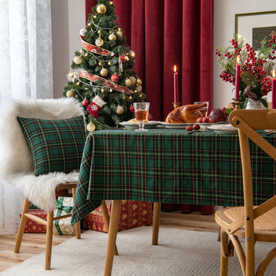 Weihnachtsfeier Traditionelle Schottische Karos Tischdecke