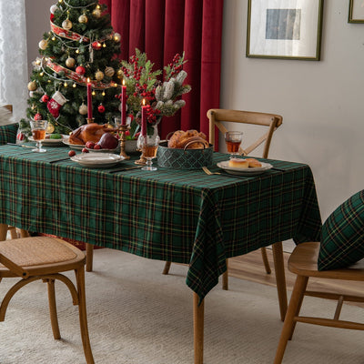 Weihnachtsfeier Traditionelle Schottische Karos Tischdecke