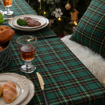 Weihnachtsfeier Traditionelle Schottische Karos Tischdecke