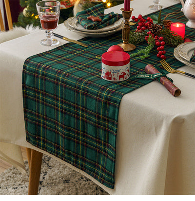 Weihnachtsfeier Traditionelle Schottische Karos Tischdecke