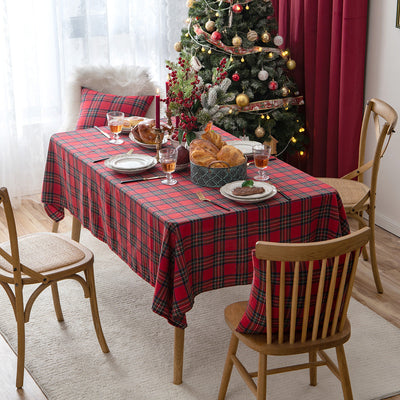 Weihnachtsfeier Traditionelle Schottische Karos Tischdecke