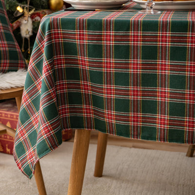 Weihnachtsfeier Traditionelle Schottische Karos Tischdecke