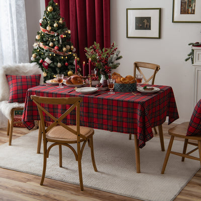 Weihnachtsfeier Traditionelle Schottische Karos Tischdecke