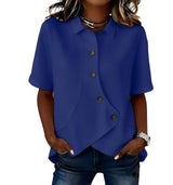 Frida | Leinenmix-Hemdbluse (1+1 GRATIS) in Marineblau
