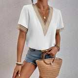 TANJA | Elegantes damen t-shirt in Weiß