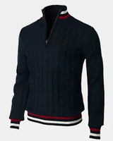 William | Herren Rundhals Basis-Pullover – Basic Pullover Herren in Marineblau