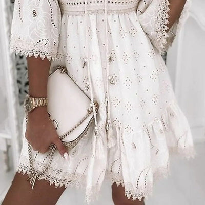 Ymir – Boho-Kleid mit zarter Spitze