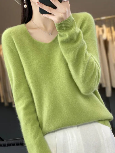 Shirt mit V-Ausschnitt wie Vera