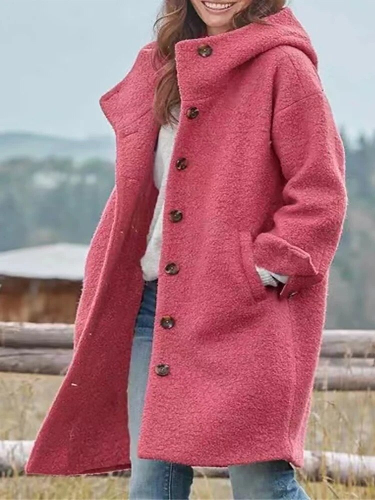 Entspannte Fleecejacke mit flauschigem Fell