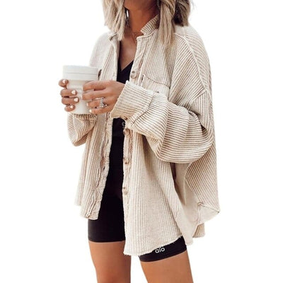 Megan - Knopf-Strickjacke