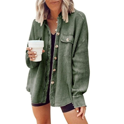 Megan - Knopf-Strickjacke