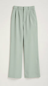 Gabriela | Damen Frühjahrs Hochtaillierte Weite Hose in Hellblau