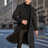 Warme, wasserdichte Winterjacke für Männer in Schwarz