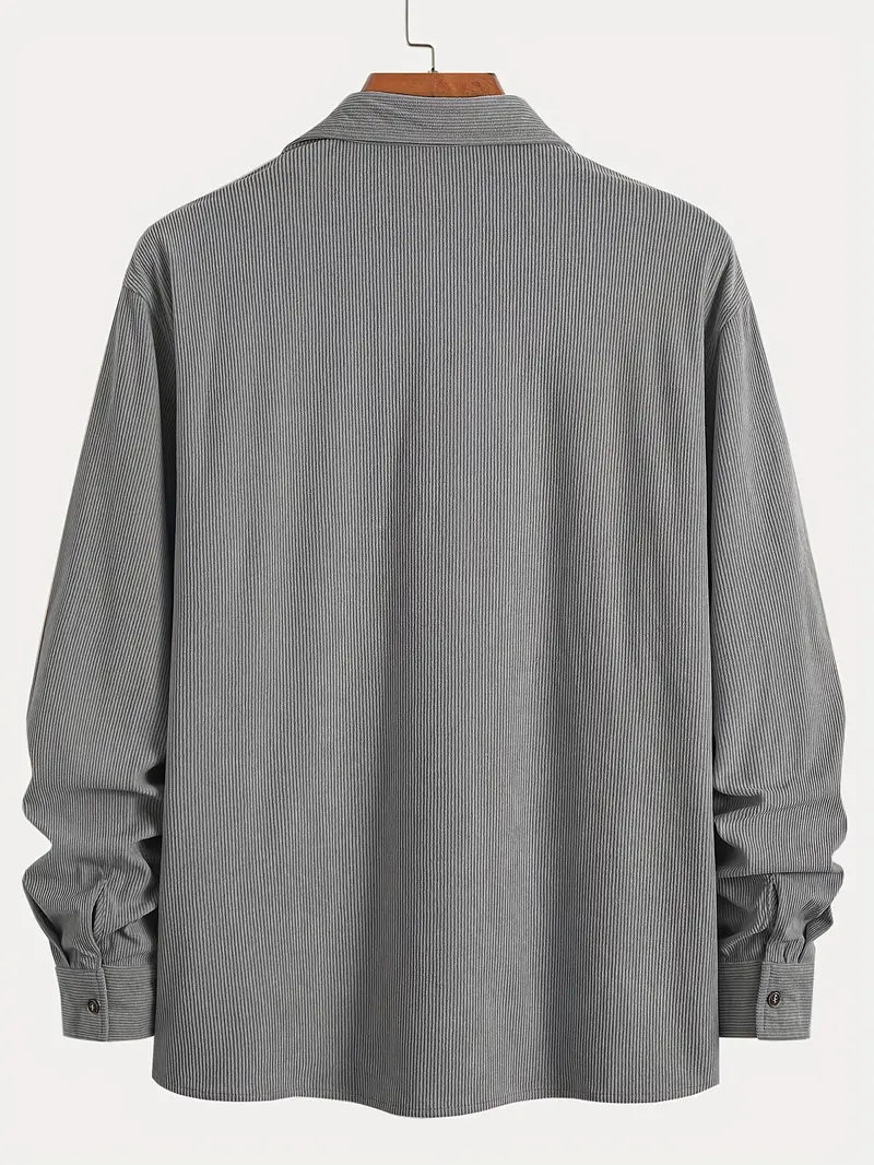 Rickey - Lässiges Cord-Hemd Mit Knopfleiste
