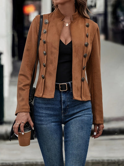 Federica - Retro Langarm Strickjacke