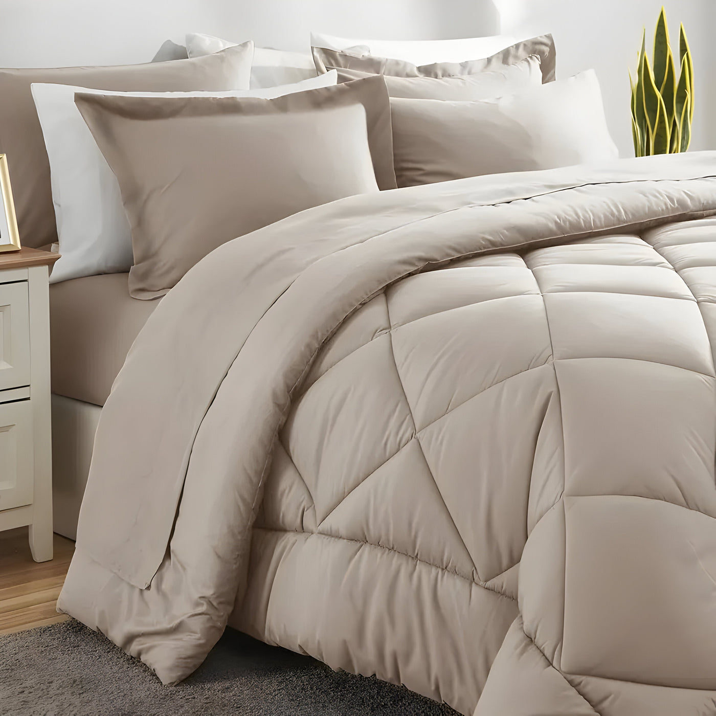 PureRest Bettwäscheset - 3tlg. ultra-weiches Bettwäscheset