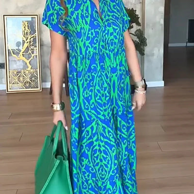 Jubilee – Locker Geschnittenes A-Linien-Kleid Mit Drucken