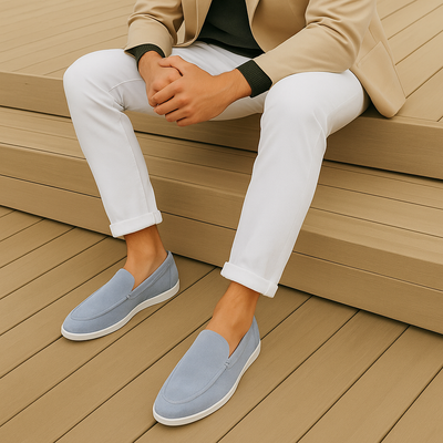 Elegante suède loafers