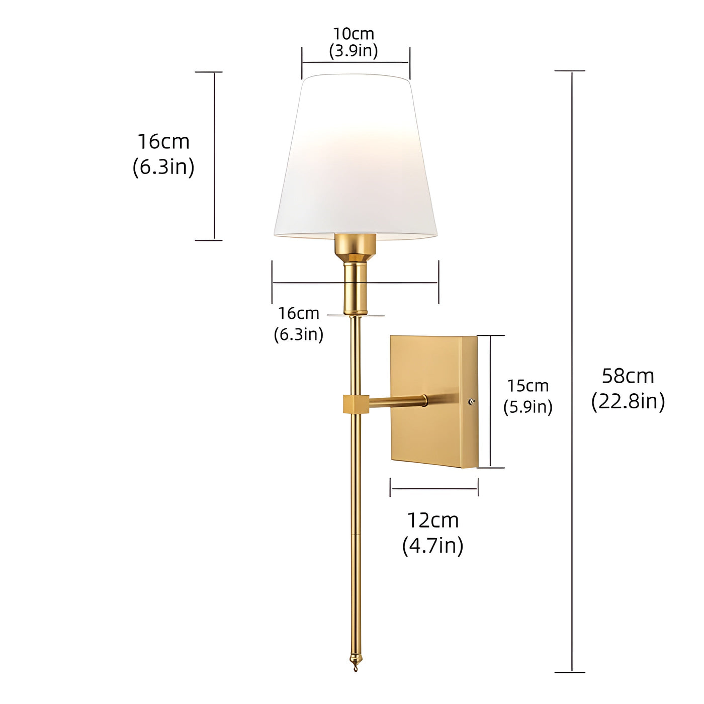 AuraShade Light - Wiederaufladbare Ameran LED-Wandleuchte