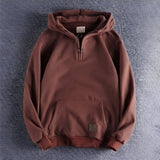 Tommy - Vintage-Herren-Hoodie mit Kapuze in Rot