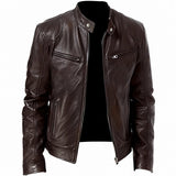 Crawford - Klassische, eng anliegende Herrenjacke in Braun