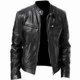 Crawford - Klassische, eng anliegende Herrenjacke in Schwarz