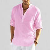 Cordell - Herrenhemd, locker und leicht in Pink