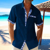 Anthony - Bequemes und elegantes Herrenhemd in Marineblau